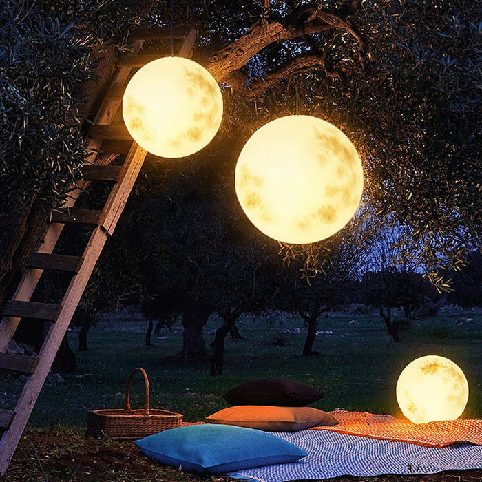 Moon Lamp – Moon-Shaped Garden Light | Rechargeable Decorative Outdoor Lighting