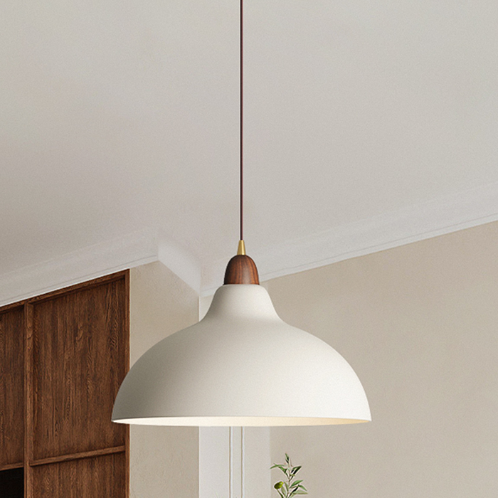 Scandinavian Wood Pendant Light – Modern Nordic Ceiling Lamp | Minimalist Ambient Interior Lighting