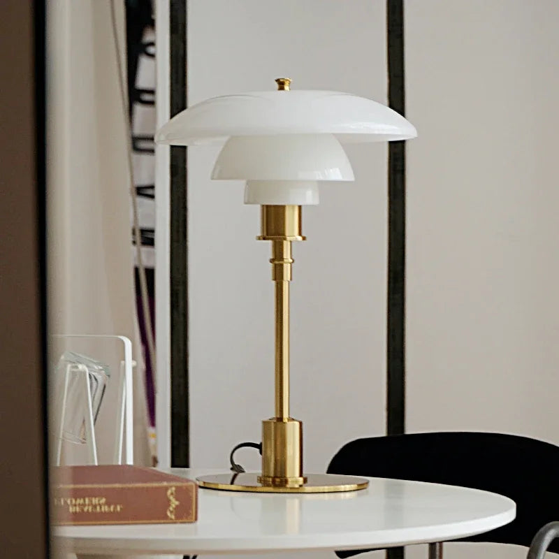 NordHaven Glass Table Lamp – Scandinavian Designer Lighting | Modern Ambient Lamp for Elegant Interiors