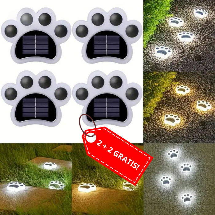 Wireless Solar Paws – Solar Garden Ground Lights | IP65 Outdoor Path & Driveway Lighting