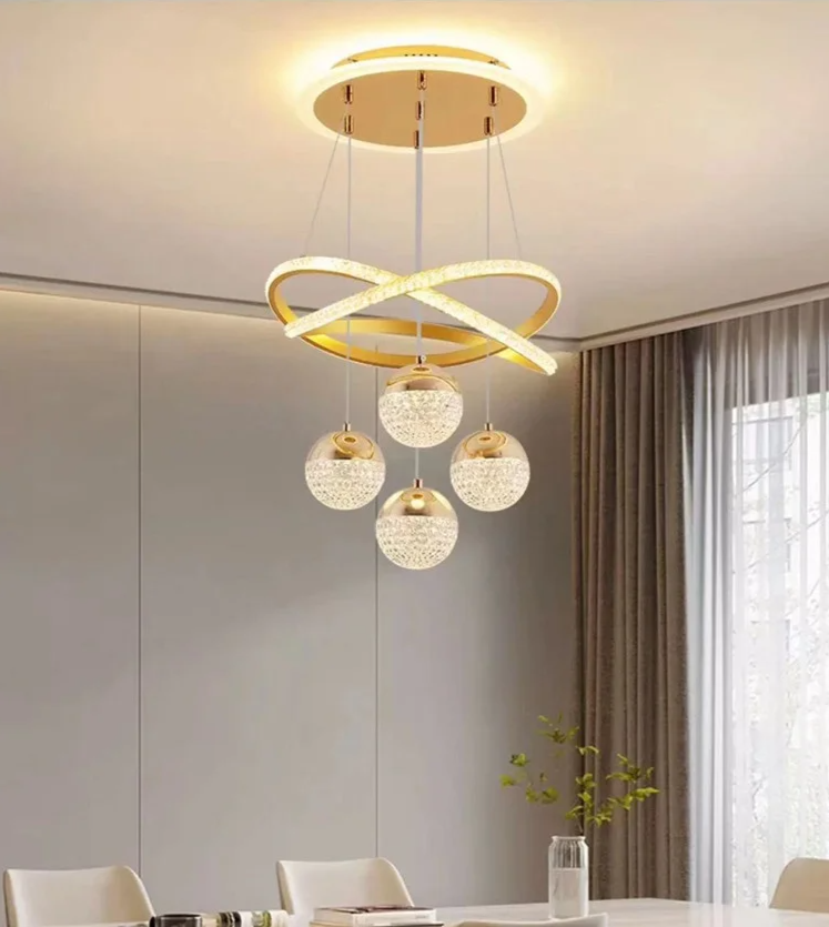 Aurevista LED Pendant Light – Modern Art Deco Hanging Lamp | Elegant Ambient Lighting for Contemporary Interiors
