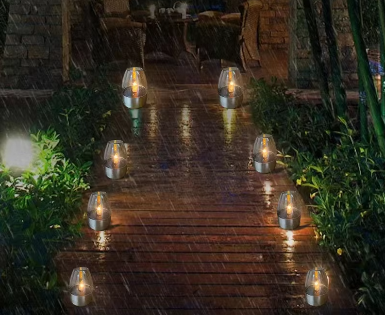 GlowCandle Solar Lantern – Flickering LED Outdoor Candle Light | Waterproof Garden & Patio Mood Lighting