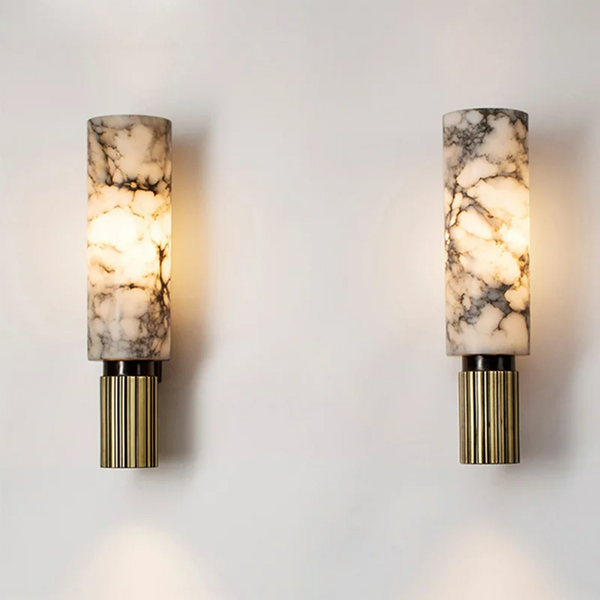 Carrara Luxe Wall Light – Marble & Brass Sconce | Premium Designer Accent Lighting