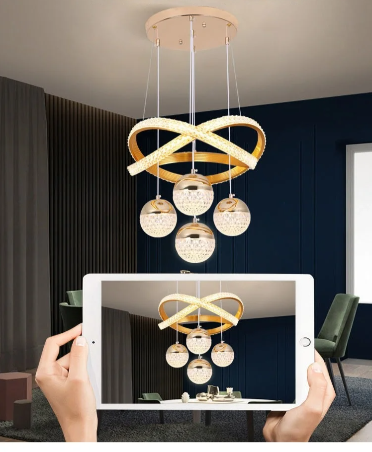 Aurevista LED Pendant Light – Modern Art Deco Hanging Lamp | Elegant Ambient Lighting for Contemporary Interiors