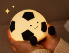 GlowKick Football Silicone Night Light – Rechargeable LED Lamp for Kids’ Rooms
