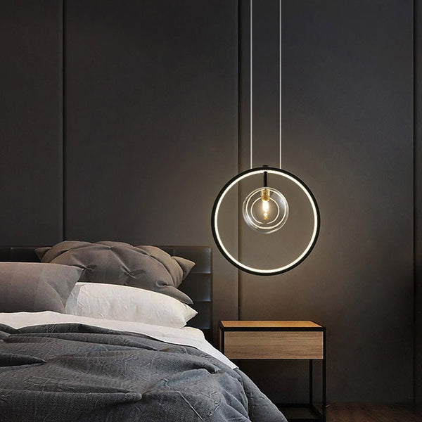 Industrial Glass Pendant Light – Modern Vintage Cage Chandelier | Elegant Ambient Interior Lighting