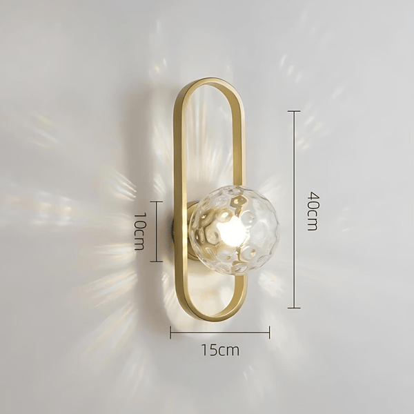 Camille Glass Wall Light – Modern LED Wall Lamp | Elegant Ambient Lighting | Contemporary Interior Décor