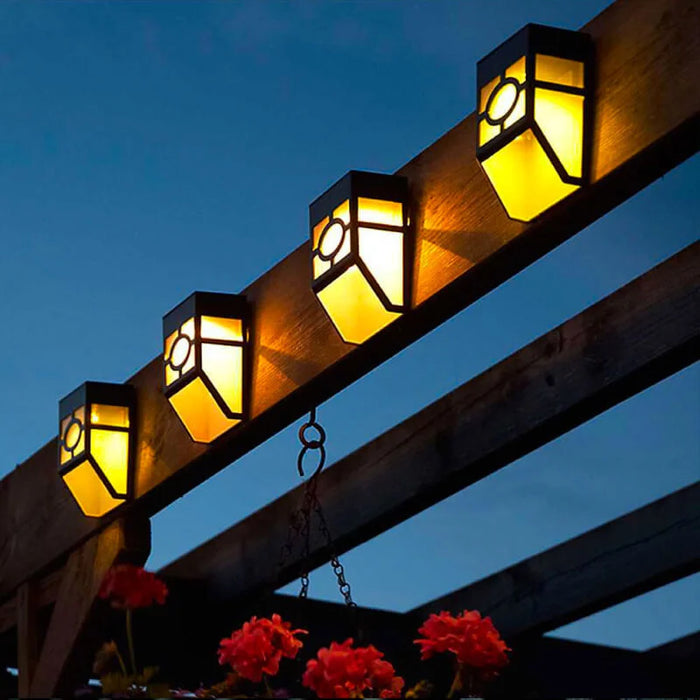 Solar LED Wall Light (2-Pack) – Outdoor Solar Wall Lights | Weather-Resistant Garden Lighting