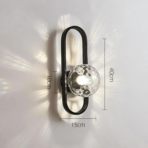 Camille Glass Wall Light – Modern LED Wall Lamp | Elegant Ambient Lighting | Contemporary Interior Décor