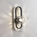 Camille Glass Wall Light – Modern LED Wall Lamp | Elegant Ambient Lighting | Contemporary Interior Décor