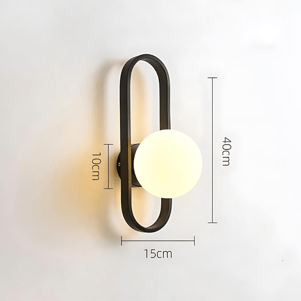 Camille Glass Wall Light – Modern LED Wall Lamp | Elegant Ambient Lighting | Contemporary Interior Décor