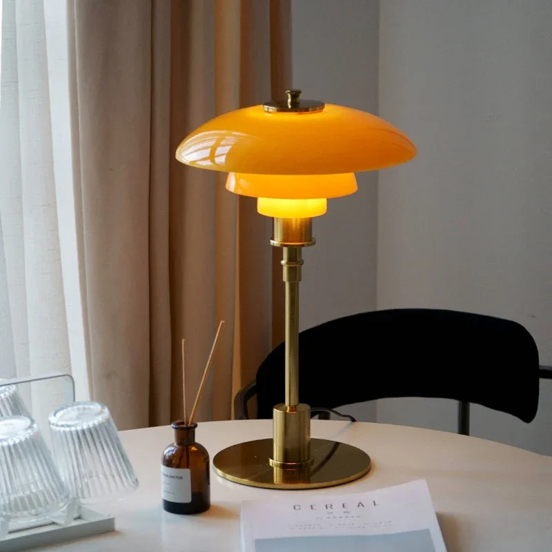 NordHaven Glass Table Lamp – Scandinavian Designer Lighting | Modern Ambient Lamp for Elegant Interiors