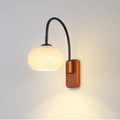 Persimmon Halo Wall Light – Bauhaus Glass Sconce | Adjustable Modern Accent Lighting