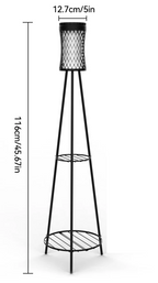 Florenza Lantern Stand – Solar Garden Light with Planter Holder | Decorative Outdoor Lighting for Gardens, Balconies & Terraces