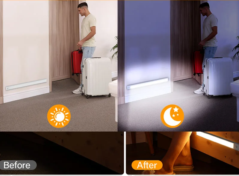Motiona LED Sensor Light – Rechargeable Motion Activated Night Light | Wireless Lighting for Everyday Spaces