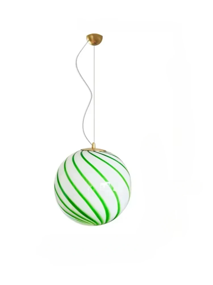 Coloured Glass Globe Pendant Light – Modern E26 Ceiling Lamp | Designer Ambient Lighting | Elegant Contemporary Statement