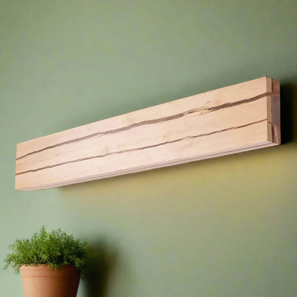 TimberCrevice LED Wall Light – Sculptural Wood Effect Sconce | Contemporary Organic Accent Lighting
