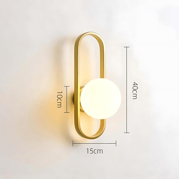 Camille Glass Wall Light – Modern LED Wall Lamp | Elegant Ambient Lighting | Contemporary Interior Décor
