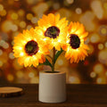 SunBloom LED Table Lamp – Rechargeable Sunflower Light | Decorative Ambient Lighting for Modern Interiors