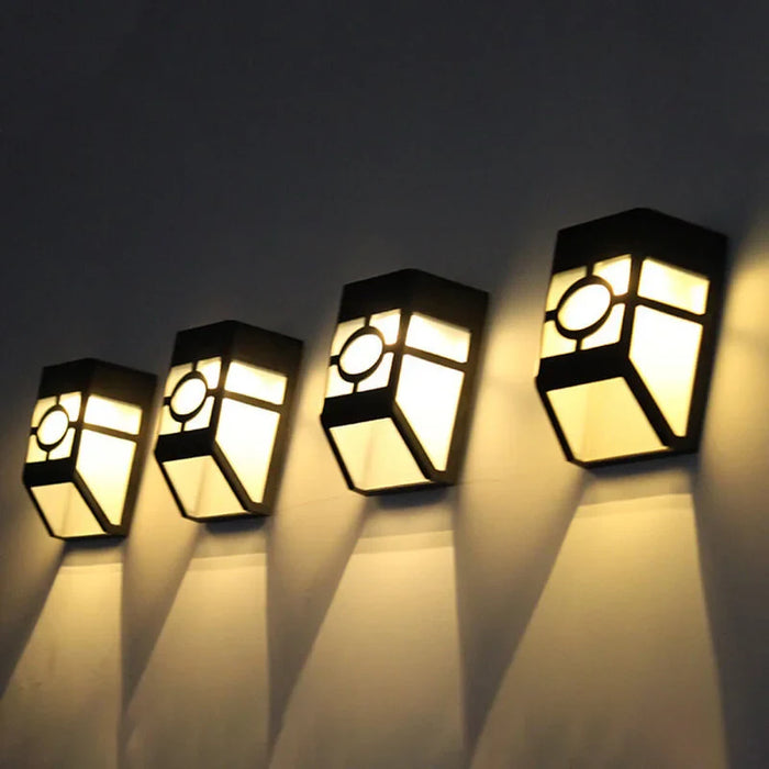 Solar LED Wall Light (2-Pack) – Outdoor Solar Wall Lights | Weather-Resistant Garden Lighting