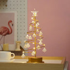 CrystalGlow LED Christmas Tree – Illuminated Acrylic Table Decoration | Warm White Festive Lighting