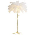 Nordic Ostrich Feather Floor Lamp – Luxury Statement Lighting with Soft Ambient Glow