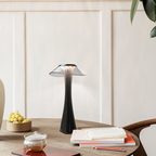 LumiCrystal Rechargeable Table Lamp – Cordless Dimmable LED Light | Crystal-Inspired Ambient Lighting