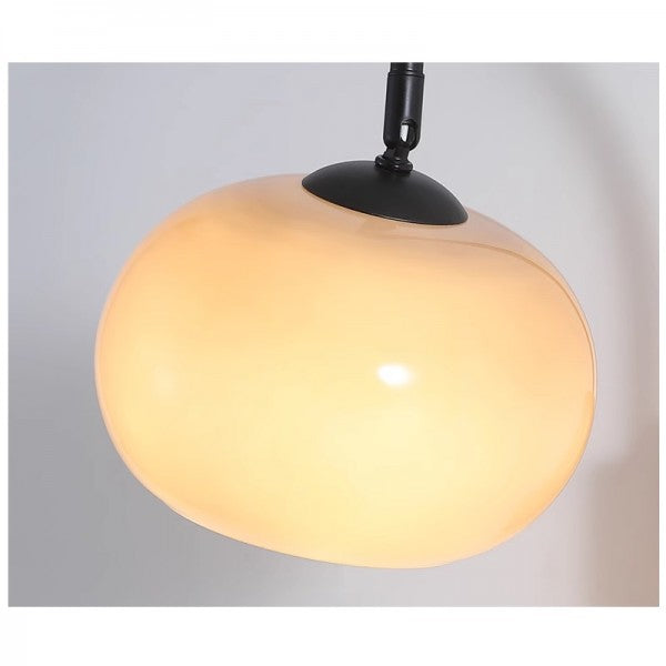 Persimmon Halo Wall Light – Bauhaus Glass Sconce | Adjustable Modern Accent Lighting