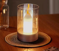 EmberGlow Rechargeable Flame Lamp – USB-C Touch Sensor Night Light | Dimmable LED Ambient Lighting