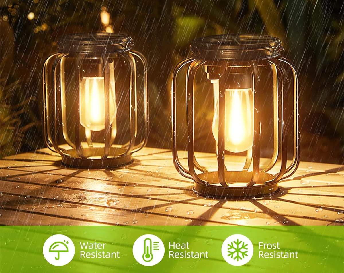 Solastra Lantern Light – Solar LED Garden Lantern | Decorative Outdoor Hanging Light with Warm Ambient Glow