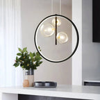 Industrial Glass Pendant Light – Modern Vintage Cage Chandelier | Elegant Ambient Interior Lighting