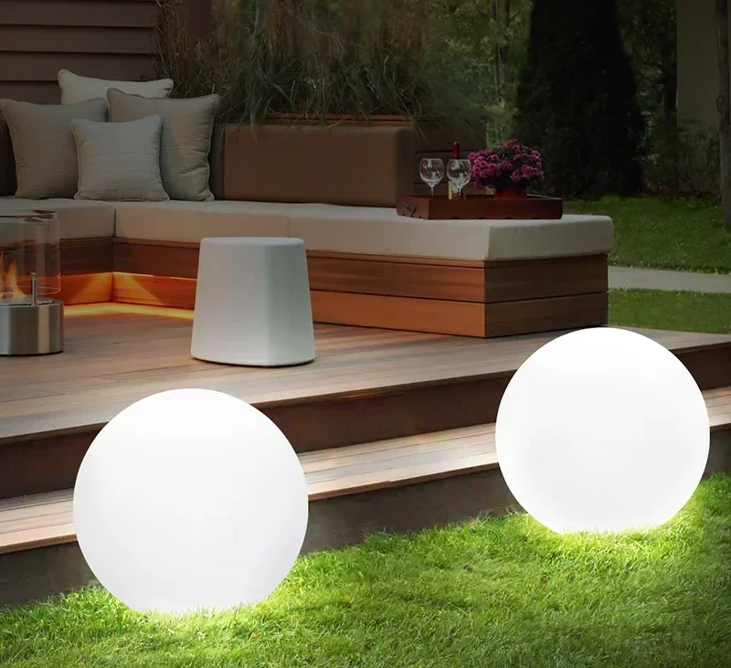 Chromora LED Light Sphere – Rechargeable RGB Garden Lamp | Waterproof Decorative Lighting for Indoor & Outdoor Spaces