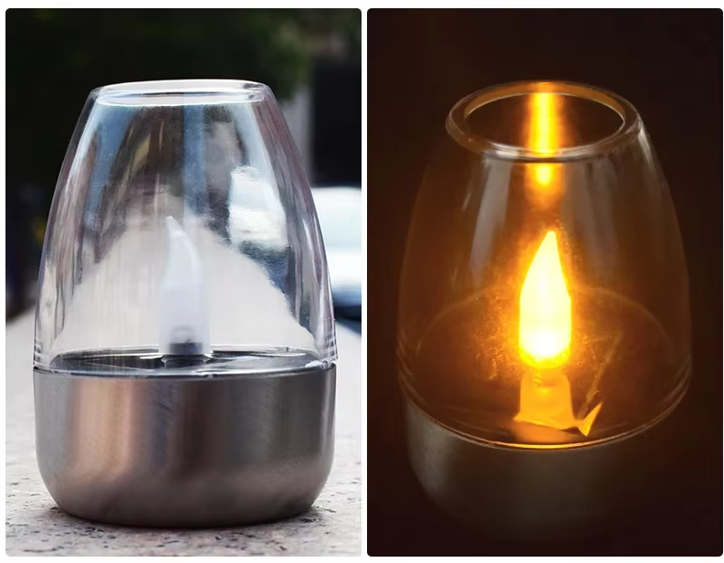 GlowCandle Solar Lantern – Flickering LED Outdoor Candle Light | Waterproof Garden & Patio Mood Lighting