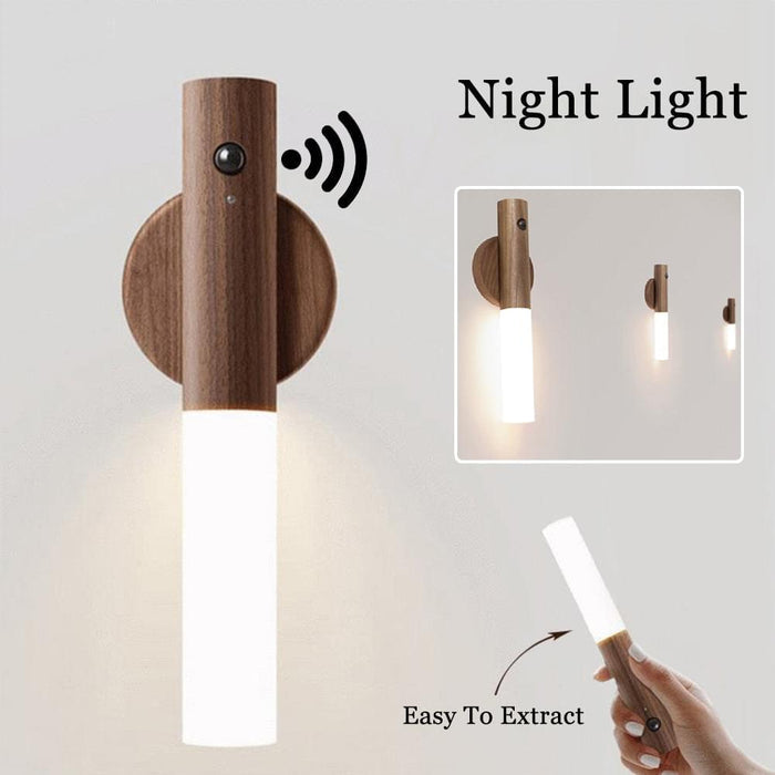 LumiSense Motion Sensor Night Light – Rechargeable LED Wall Light | Magnetic Wireless Lighting | Smart Home Illumination
