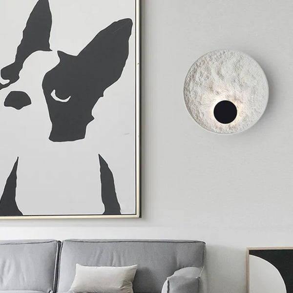 LunaSphere LED Wall Light – Modern Moon Globe Sconce | Contemporary Ambient Lighting