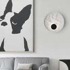 LunaSphere LED Wall Light – Modern Moon Globe Sconce | Contemporary Ambient Lighting