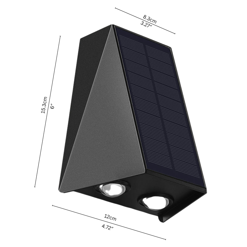 SolarGlow Outdoor Wall Light – Waterproof LED Solar Lamp | Up & Down Garden Lighting | Energy-Efficient Exterior Illumination