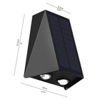 SolarGlow Outdoor Wall Light – Waterproof LED Solar Lamp | Up & Down Garden Lighting | Energy-Efficient Exterior Illumination