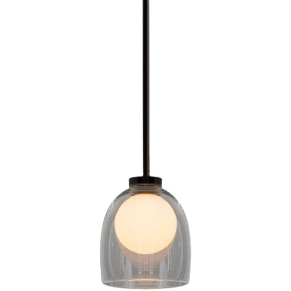 Smoke Glass Pendant Light – Modern Elegant Hanging Lamp | Contemporary Ambient Interior Lighting