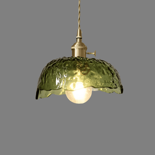 Brass Glass Pendant Light – Modern Elegant Hanging Lamp | Contemporary Ambient Interior Lighting