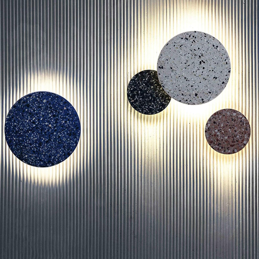 Nordic Terrazzo Wall Light – Scandinavian Marble Wall Lamp | Modern Hallway Lighting | Minimalist Interior Elegance