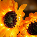 SunBloom LED Table Lamp – Rechargeable Sunflower Light | Decorative Ambient Lighting for Modern Interiors