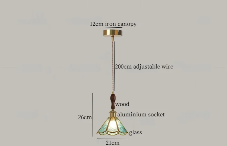 Heritage Tiffany Pendant Light – Stained Glass Ceiling Lamp | Vintage Ambient Lighting | Timeless Interior Elegance