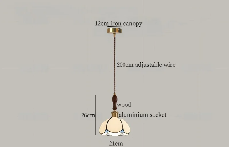 Heritage Tiffany Pendant Light – Stained Glass Ceiling Lamp | Vintage Ambient Lighting | Timeless Interior Elegance
