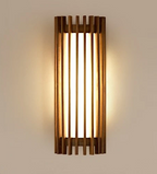 Kiyora Walnut Wall Light – Japanese Wabi-Sabi LED Wall Lamp | Warm Ambient Lighting for Modern Interiors