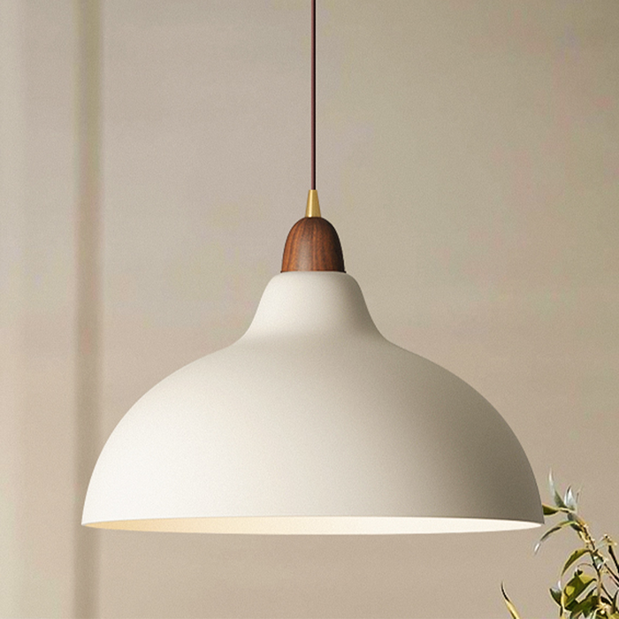 Scandinavian Wood Pendant Light – Modern Nordic Ceiling Lamp | Minimalist Ambient Interior Lighting