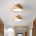 Nordelle Wood LED Ceiling Light – Modern Flush Mount Lamp | Scandinavian Natural Interior Lighting