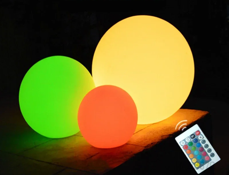Chromora LED Light Sphere – Rechargeable RGB Garden Lamp | Waterproof Decorative Lighting for Indoor & Outdoor Spaces
