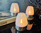 LumiVibe Solar LED Candle – Rechargeable Waterproof Garden Light with Flame Effect