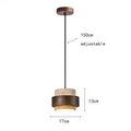 Natural Stone Pendant Light with LED – Modern Minimalist Hanging Lamp | Warm Ambient Interior Lighting